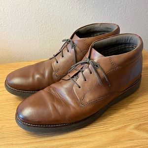 Clarks Ankle-Height Brown Leather Boots ( Men’s Size 11)